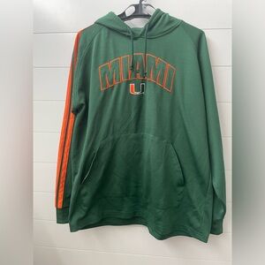 University of Miami Pro Edge hooded‎ sweatshirt